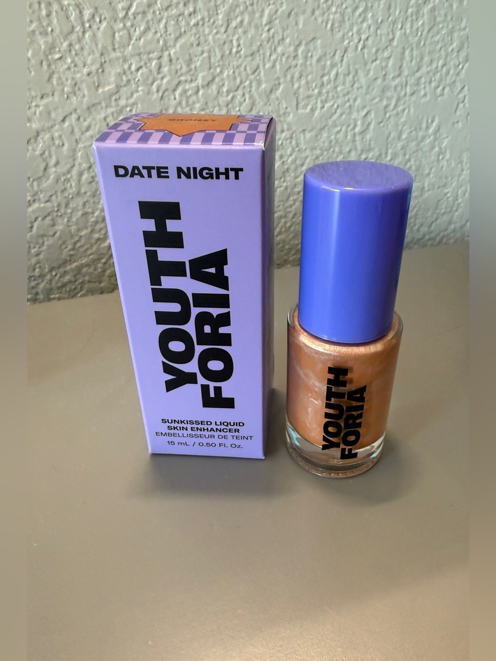NIB Youthforia Date Night Sunkissed Liquid Skin Enhancer Bronzy 0.5oz Full Size - Picture 2 of 9